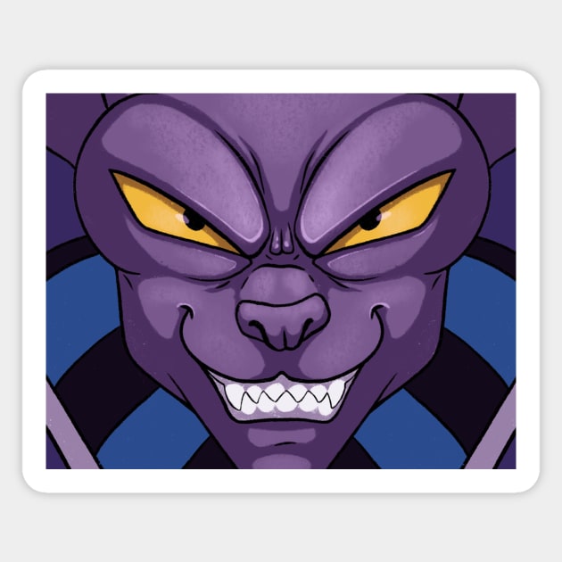 God of Destruction Sticker by JFells